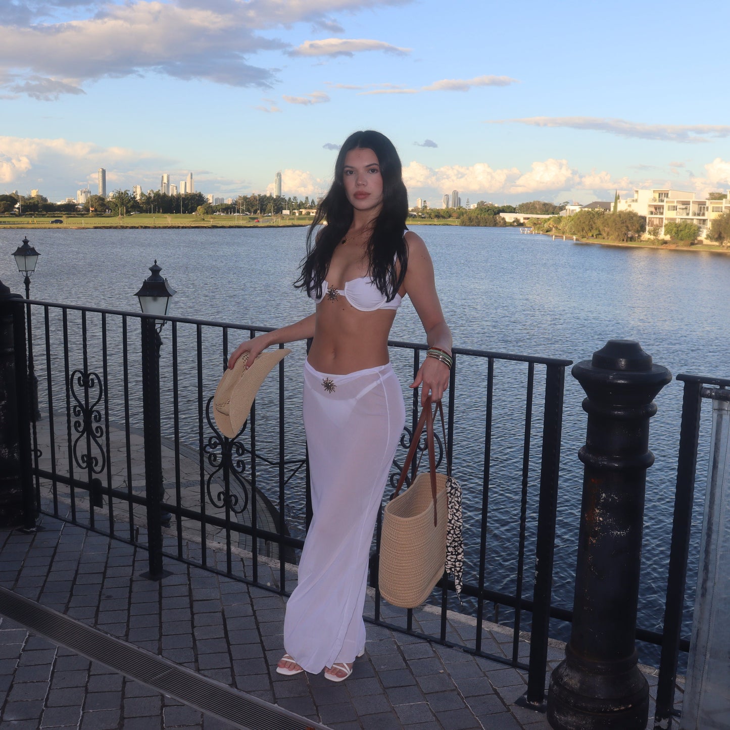 Sol d'Or Swimwear With Long Skirt