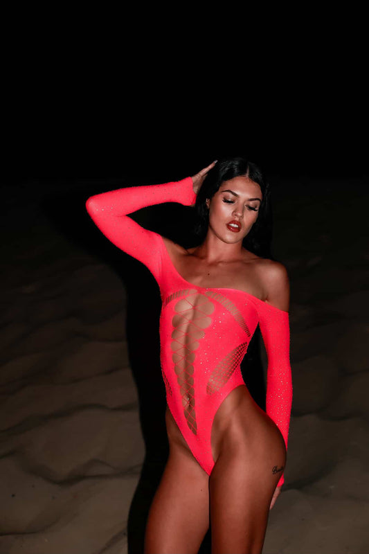 Midnight Bodysuit Hot Pink